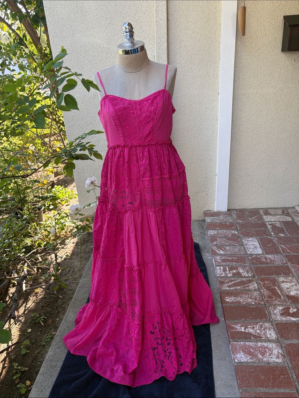 Anthropology’s Bhanuni by Joyti beautiful Laced Maxi tiered Sundress - Picture 4 of 14